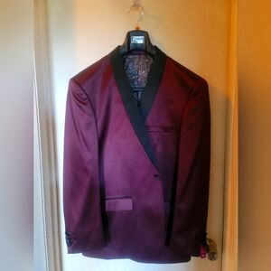 Vinci After Five Tuxedo/Sport Coat Color Wine 4XL